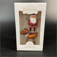 Target Wondershop Santa & Reindeer Ornaments