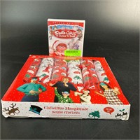 Lot of Christmas Crackers and Santa Claus Movie