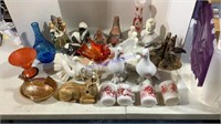 Figurines  & glassware, large tote full