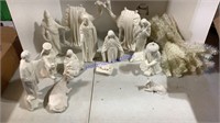 Nativity set, white