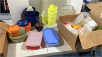 Tupperware & plastic ware, 2 boxes