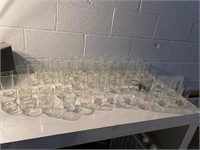 Assorted glassware