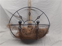 Round Window Wrought Iron Flower basket / planter