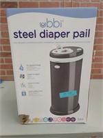 UBBI STEEL DIAPER PAIL APPEARS TO BE NEW