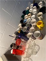 Assorted coffee cups