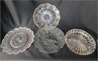 Lot Of 4 Serving Plates