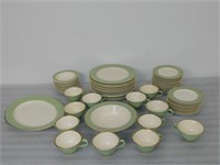 Lot Of Dishes, Green And White