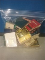 Bag of vintage matchbooks