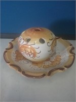 Made in Italy flower frog with under Bowl