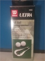 New Wilson Ultra golf ball monogrammer