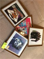 Framed Photographs of Musical Artists