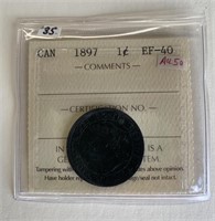 Canadian 1897 1 Cent EF-40