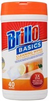 Brillo Multi Surface Citrus Cleaning Wipes 12 pack