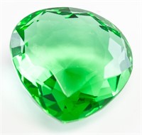 80.60ct Pear Cut Green Emerald GGL Certificate