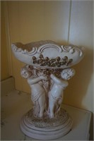 Decorative Cherub Statue with Bowl