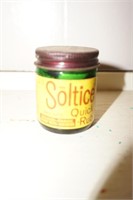 Vintage Soltice Quick Rub Glass Bottle
