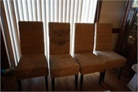 Four Rattan Chairs