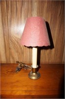 Small Brass Lamp with Shade