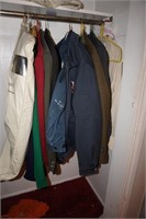 Contents of Closet  Men's Clothing