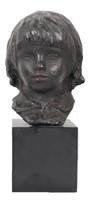 After Renoir, "Head of Coco" French Sculpture