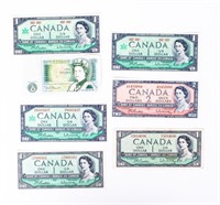 Coin Canadian Currency & England Note