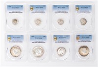 Coin 8 PCGS Graded U.S. Silver Coins