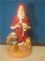 Santa figure with bag of toys 8 in tall