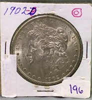 1902 O US Morgan silver dollar
