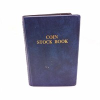 Coin Stock Book w/ Silver Quarters etc