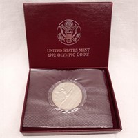 1992P US Mint Olympic Half $ w/ COA