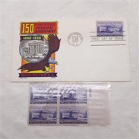 1950 150th Anniv Wash DC + Block