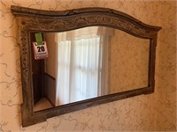 Decorative wood framed mirror