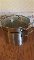 Calphalon stainless pot w/ drain insert
