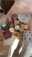 Large assorted decorative boxes