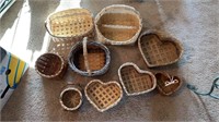 Assorted lot of baskets