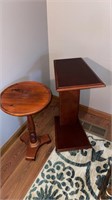 Two small end tables/ plant stands
