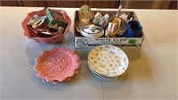 Assorted cookie cutters, butterfly plates, salt &
