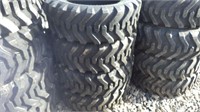 Set of 4 Unused 10-16.5 SKS332 skid steer tires