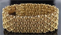 18kt Gold XXL Designer UnoAErre Designer Bracelet