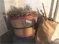 Wooden Hangers and Basket