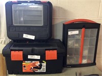 2 Black and Decker Organizers and Toolbox