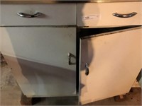 Vintage Metal Base Cabinet
