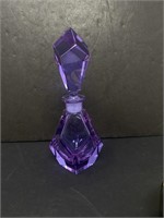 Vintage purple cologne bottle