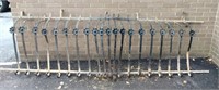 4 Sections of Cast Iron Window Guards & Pieces;