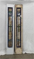 2 Leaded Side Panels; 12.5"x79.5" each