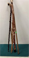 Lot of Wood Walking Sticks; LOCAL PICKUP ONLY