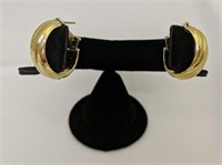 18k Italian Milor Gold Earrings