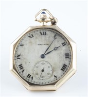 14k Waltham pocket watch.