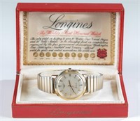 Longines 14k automatic wristwatch.
