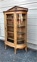 Victorian Style China Cabinet w/Bow Sides